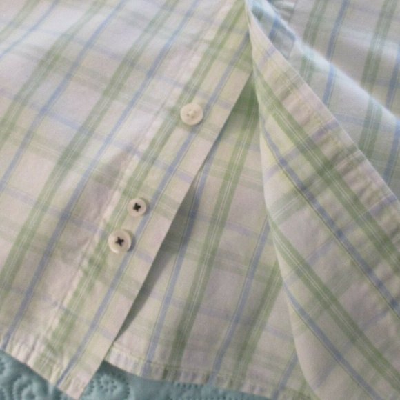 Gap Mens Plaid Oxford Shirt sz L Preppy Button Down - Picture 5 of 12